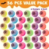 Joyfy 36 Pcs Halloween Bouncy Balls, Glow in The Dark Bouncy Balls Halloween Toys for Kids, for Trick or Treaters, Hallo