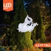 Joyfy 4.5 FT Halloween Inflatable Decorations Outdoor Scary Flying Ghost Broke Out from Window with Built-in LED Blow Up