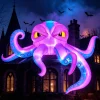 Joyfy 4.5 FT Halloween Inflatable Decorations Outdoor Scary Flying Ghost Broke Out from Window with Built-in LED Blow Up