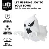 Joyfy 4.5 FT Halloween Inflatable Decorations Outdoor Scary Flying Ghost Broke Out from Window with Built-in LED Blow Up