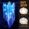 Joyfy 47" Halloween Hanging Light up Ghost Decorations Outdoor