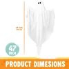 Joyfy 47" Halloween Hanging Light up Ghost Decorations Outdoor