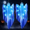 Joyfy 47" Halloween Hanging Light up Ghost Decorations Outdoor