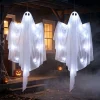 Joyfy 47" Halloween Hanging Light up Ghost Decorations Outdoor