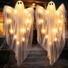 Joyfy 47" Halloween Hanging Light up Ghost Decorations Outdoor