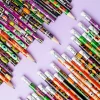 Joyfy 48 Pcs Halloween Pencils Bulk with Eraser for Kids, Colorful Pencils Stationery Pencil Set, Halloween Favors Prize