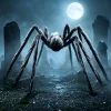Joyfy 5 ft Scary Giant Spider Halloween Decorations Outdoor, Poseable Spider Lifelike Hairy Prop for Yard, Haunted House