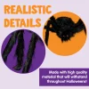 Joyfy 5 ft Scary Giant Spider Halloween Decorations Outdoor, Poseable Spider Lifelike Hairy Prop for Yard, Haunted House