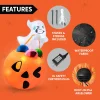 Joyfy 5ft Halloween Inflatables Light up Cute Ghost