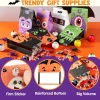 Joyfy 60 PCS Halloween Treat Bags with Stickers, Halloween Trick or Treat Bags for Kids Halloween Party Favors Exchange,