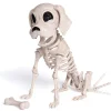 Joyfy 9.8 Inch Halloween Skeleton Dog Skeleton Halloween Decor, Pose-N-Stay Plastic Skeleton Bones with Posable Joints f