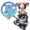 Joyfy Baby Cow Costume with Milking Bucket for Toddler, Kids Halloween Farm Party Dress up Role Playing Cosplay 0-5 Year