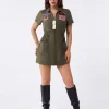 Joyfy Flight Pilot Costume for Adults Pilots Uniform Costume Movie Icon Green Jumpsuit for Men Halloween Party Fancy Dre