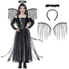 Joyfy Halloween Angel Costume for Girls, Angel Dress for Kids, Guardian Angel Set for Halloween Costumes Themed Party Co