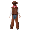 Joyfy Halloween Cowboy Costume for Boys, Kids Cowboy Costume Set, Brown Western Style Cowboy Outfit with Cowboy Hat for