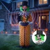 Joyfy Halloween Decorations Outdoor, Sound Activated with LED Eyes & Sound & Motion, Decor for Yard Farm Garden Indoor H