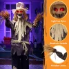 Joyfy Halloween Decorations Outdoor, Sound Activated with LED Eyes & Sound & Motion, Decor for Yard Farm Garden Indoor H