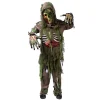 Joyfy Halloween Swamp Skeleton Living Dead Zombie Costume for Boys, Scary Zombie Costume for Kids Halloween Monster Them