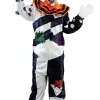 Joyfy Scary Clown Costume for Kids, Clown Halloween Outfit Set Fancy Dress Cosplay