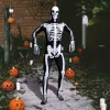 Joyfy Skeleton Costume for Adults, Skeleton Bone Bodysuit Halloween Costumes for Men with Skeleton Hood Mask, Halloween