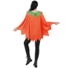 Joyfy Women Pumpkin Poncho Costume Adult, Pumpkin Costume Halloween Costumes for Women Fancy Dress Cosplay