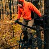 Jumbo Jack Ladder Stand With Adjustable Shooting Rail, 26 in x 31 in Platform, Mesh Seat
