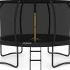 JUMPZYLLA 8FT Outdoor Trampoline With Enclosure for Kids - 14FT