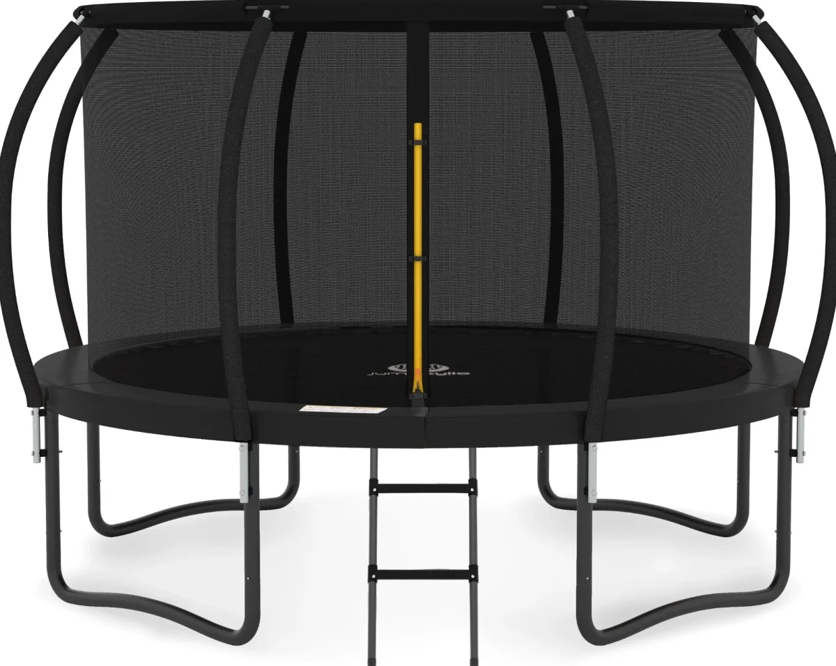 JUMPZYLLA 8FT Outdoor Trampoline With Enclosure for Kids - 14FT