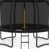 JUMPZYLLA 8FT Outdoor Trampoline With Enclosure for Kids - 14FT