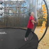 JUMPZYLLA 8FT Outdoor Trampoline With Enclosure for Kids - 14FT