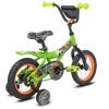 Jurassic World 12-inch Raptor Boys Bicycle With Training Wheels, Green And Orange