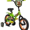 Jurassic World 12-inch Raptor Boys Bicycle With Training Wheels, Green And Orange