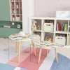 JYHOME Small Nesting Coffee Table - Hot Air Balloons Sky Triangle Pattern