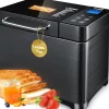 KBS 17-in-1 Stainless Steel Bread Machine, 710W, 2 lb - Dual Heaters