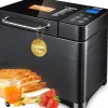 KBS 17-in-1 Stainless Steel Bread Machine, 710W, 2 lb - Dual Heaters