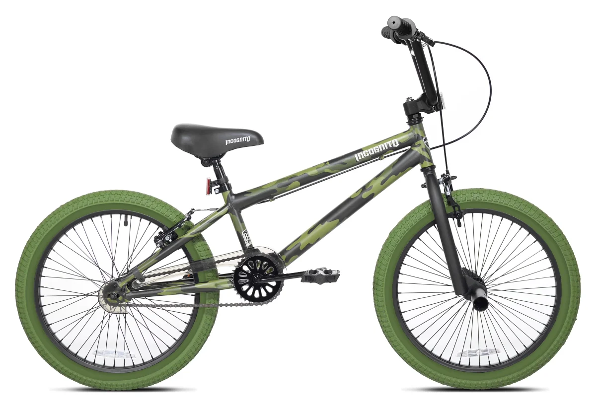 Kent BMX Kids Bicycle 20in Green Camouflage - Incognito