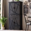 kepptory Pantry Storage Cabinet With Doors, 26 inch W x 16 inch D x 47 inch H, White - vsbcxzbsd