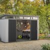 Keter Artisan 11x7 Modern Resin Outdoor Storage Shed Kit - Grey & Black