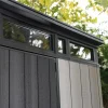 Keter Artisan 11x7 Modern Resin Outdoor Storage Shed Kit - Grey & Black