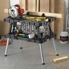 Keter Folding Work Table With 2 12 Inch Clamps, Black/Yellow - 17182239