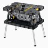 Keter Folding Work Table With 2 12 Inch Clamps, Black/Yellow - 17182239