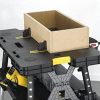 Keter Folding Work Table With 2 12 Inch Clamps, Black/Yellow - 17182239