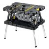 Keter Folding Work Table With 2 12 Inch Clamps, Black/Yellow - 17182239