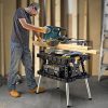 Keter Folding Work Table, 1000 lbs Capacity, Two 12 in Clamps, Black/Yellow - 197283