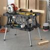Keter Folding Work Table, 1000 lbs Capacity, Two 12 in Clamps, Black/Yellow - 197283