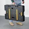 Keter Folding Work Table, 1000 lbs Capacity, Two 12 in Clamps, Black/Yellow - 197283