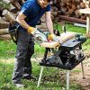 Keter Folding Work Table, 1000 lbs Capacity, Two 12 in Clamps, Black/Yellow - 197283