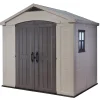 Keter Resin Outdoor Storage Shed, Taupe, 8 x 11 Foot - Factor
