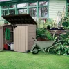 Keter Store It Out MAX Horizontal Resin Outdoor Storage Shed, Beige