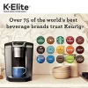 Keurig Single Serve K-Cup Pod Coffee Maker With Iced Coffee Capability, Brushed Slate - K-Elite